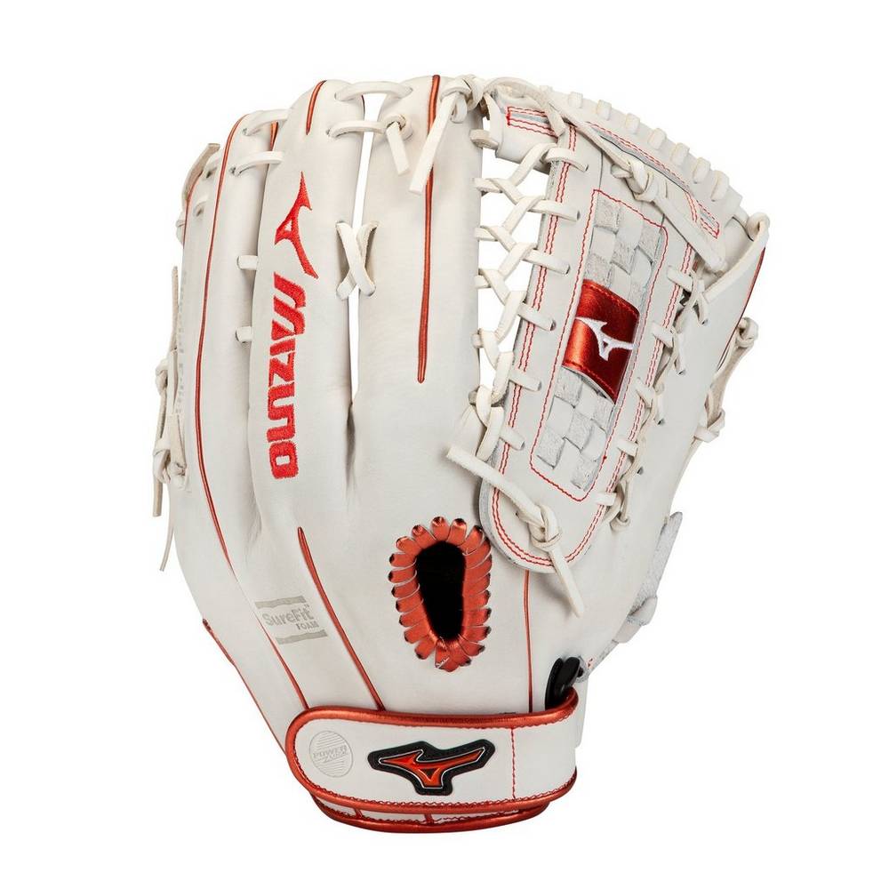 Mizuno MVP Prime SE Fastpitch 13" Női Kesztyű Fehér/Piros BAE853491